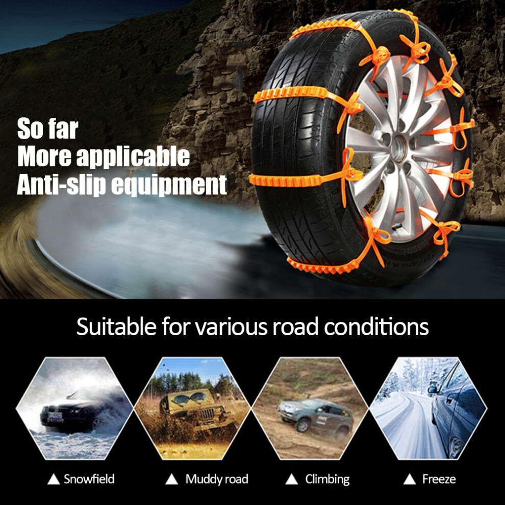 20 Pack Emergency Mud Snow Tyre Chains 7293282764675