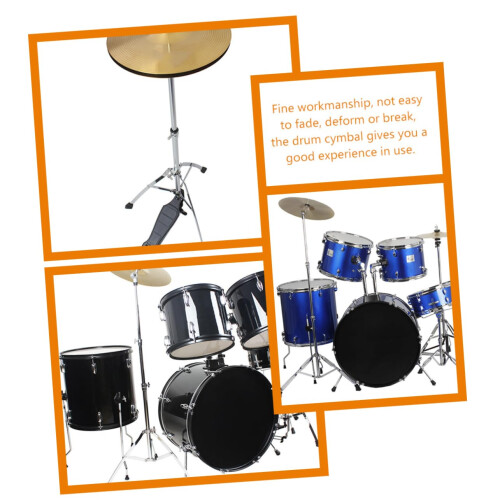 Crash Cymbal for Jazz Drum Set, Durable Brass Construction, Smooth Edges for Practice and Performance 2