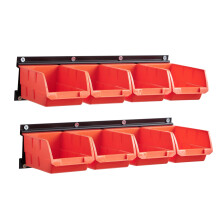 Wall Mounted Storage Organizer with 8 Drawers, Heavy Duty Garage Tool Rack for Screws and Bolts