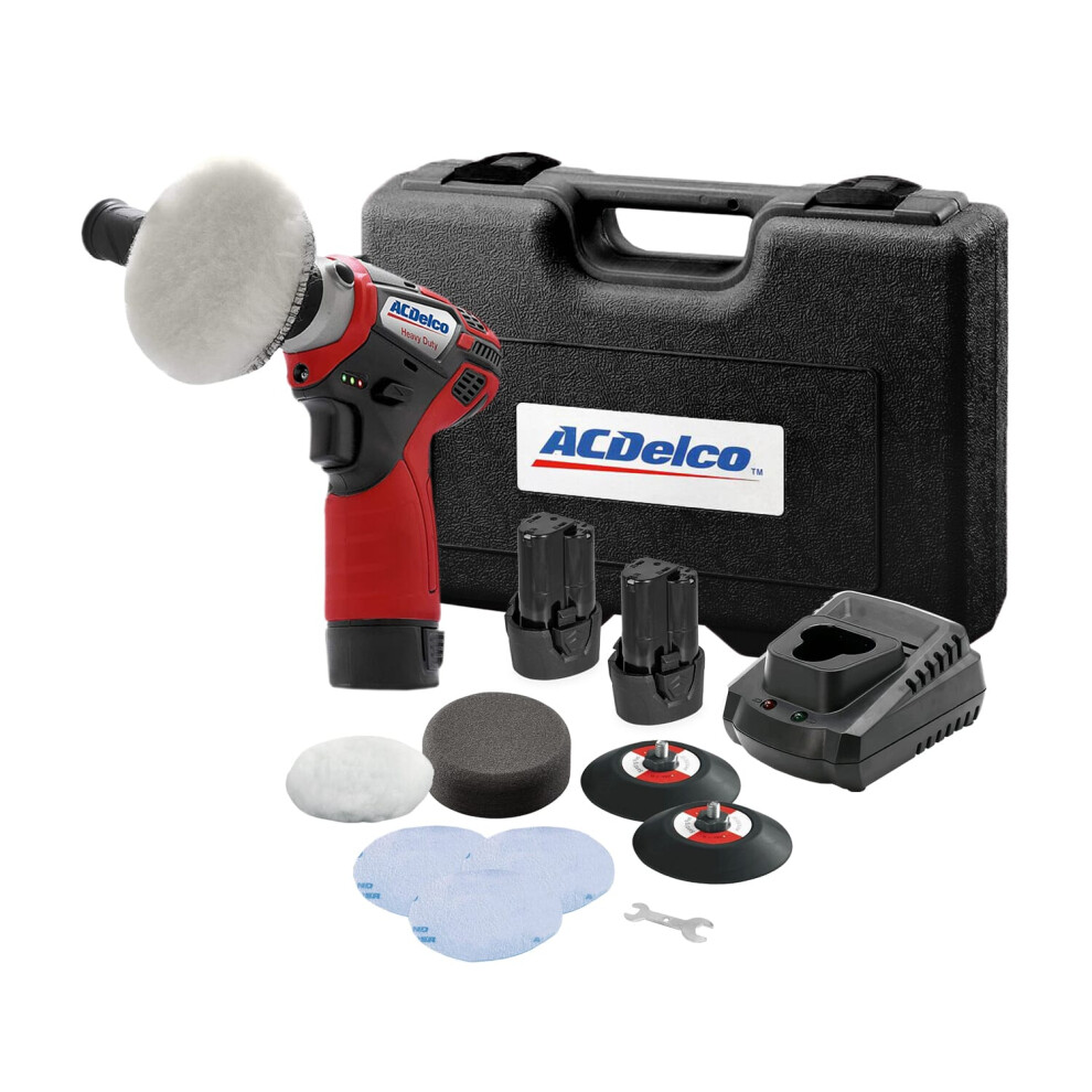 Acdelco Ars1212aeud G12 12V Li-Ion Cordless 75Mm Mini Polisher/Sander Kit + Case 4716872176748