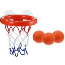 Bath Basketball Hoop with 3 Balls for Toddlers, Easy Suction Mount Bathtub Toy for Bath Time Fun