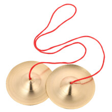 Durable Copper Alloy Finger Cymbals for Belly Dance Performances Beginners and Professionals