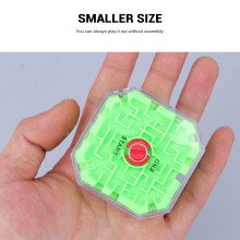 Zufällige Farbiges 3D-Puzzle-Würfel-Spielzeug für Kinder im Alter von 4-6 Jahren, 14,7 x 14,7 x 3,8 cm