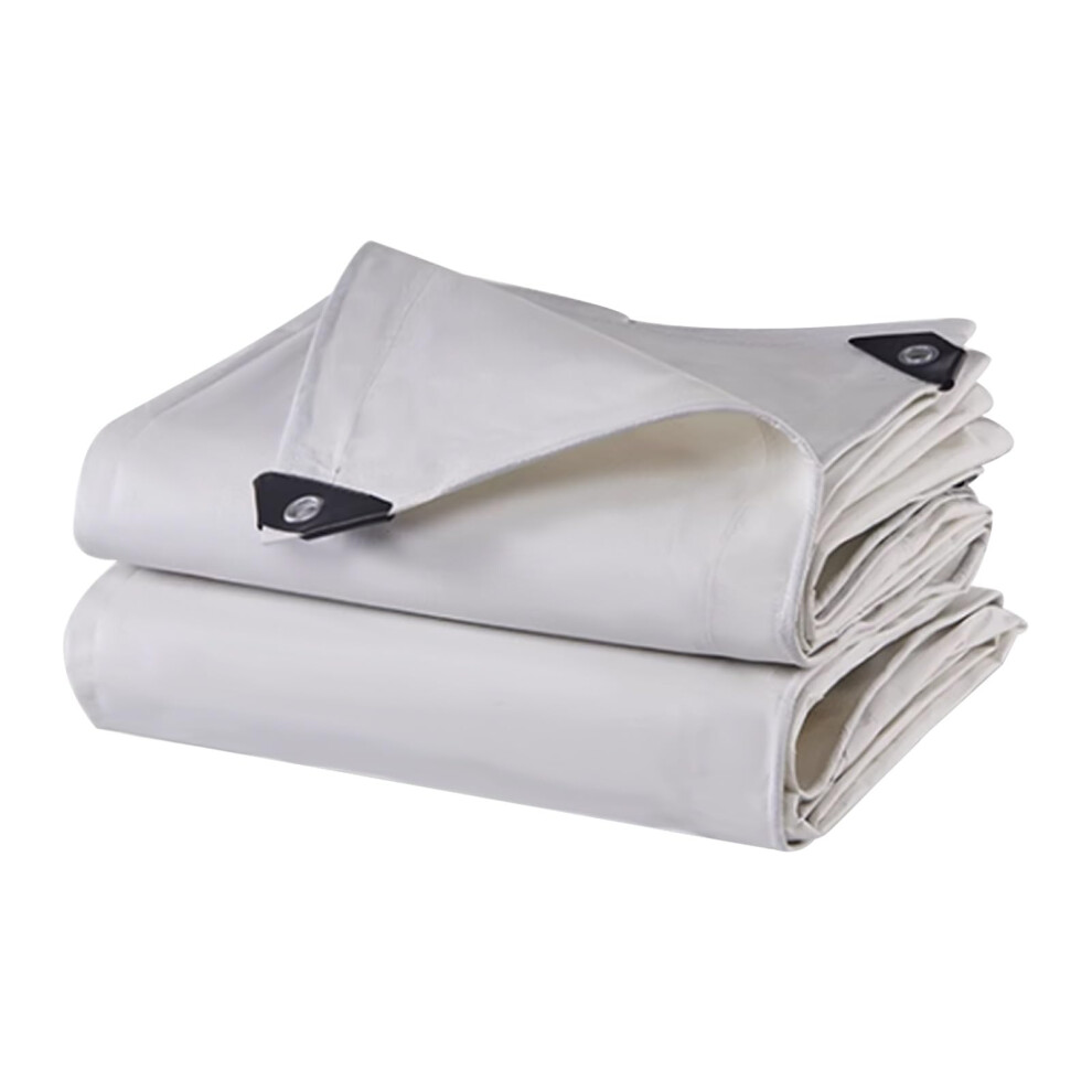Heavy Duty Waterproof Tarp 1X1m Canvas Tarpaulin With Doublesided Waterproof And Reinforced Edges 9092120399592