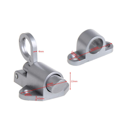 Automatic Aluminum Door Closer Lock with Pull Bounce for Barn Gates and Fence Use 2