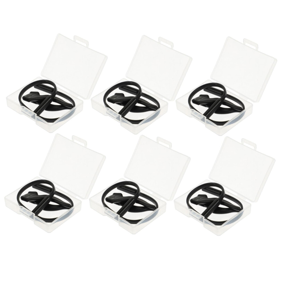 Black 12 Sets Silicone Glasses Strap For Kids, Eyewear Retainer, Non Slip Secure Hold