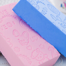 3 Stück Baby-Ultrasofte Cartoon-Badeschwämme, 12,5x7x3cm Peeling- und Reinigungsbürsten