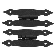 2pcs Antique Cabinet Hinges with Self Closing Six Joint Design, Vintage Decorative Style for Doors