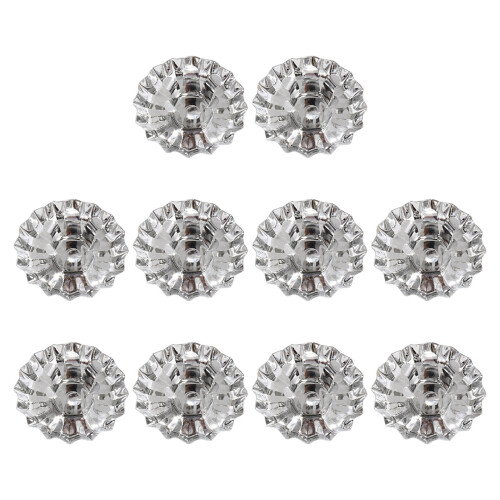 10 Stück Kerzenhalter für den Weihnachtsbaum,-Silber