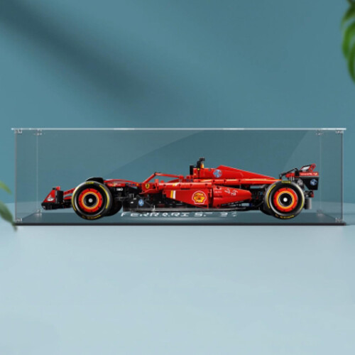 Acrylic Display Case for  42207 Racing Model, Transparent Dustproof Showcase, Scratch Resistant