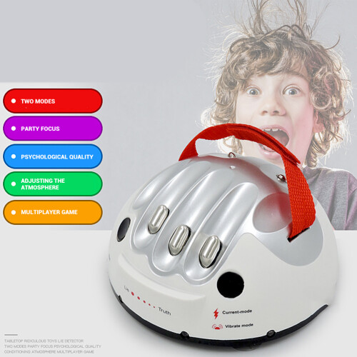 Mini Lie Detector Polygraph Toy with Electric Shock Funny Table Game