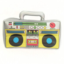 2Pcs Inflatable Boombox Radio 80s 90s Party Decorations Inflatable Mobile Phone