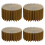 Pack of 4 Paper Dessert Stands Foldable Design Feature-brown 1