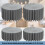 Pack of 4 Paper Dessert Stands Foldable Design Feature-Gold 2