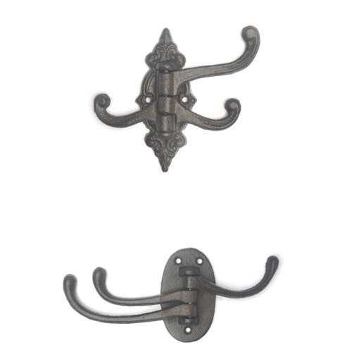 Flexible Position Cast Iron Wall Mount Hook Adjustable Arms-11 1