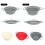 3 Silicones collapsibles Kitchen Strainers With Hanging-MS 4