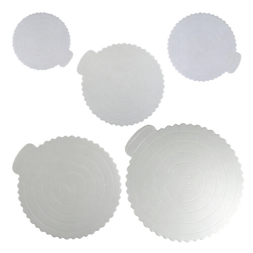 5PCS Thickened Plastic Cake Trays with Enhancing-4 inches 1