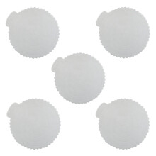 Set of 5 Nonslip Plastic Cake Stands with Textured-8 inches