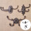 Flexible Position Cast Iron Wall Mount Hook Adjustable Arms-11 3