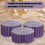 Pack of 4 Paper Dessert Stands Foldable Design Feature-Gold 4