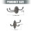 Flexible Position Cast Iron Wall Mount Hook Adjustable Arms-11 4