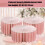 4Pieces Foldable Tiered Display Stands Paper Safe Secure-Blue 3