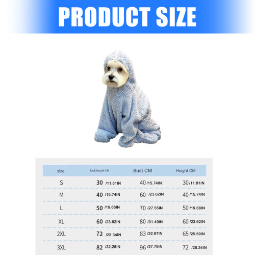 Full Coverage Absorbent Pet Bath Towel with 4 Leg Design for-XL 2