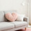 2 Stuks Decoratieve Nepbont Kussens Met Gestreept Hart-Wit 7