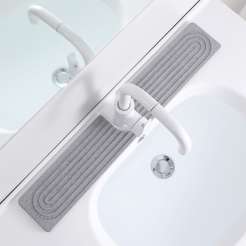 Kieselgur, wasserabsorbierende Spüle, gerillte-dunkelgrau 40cm 2