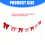Creative DIY Velvety Ribbon Garlands 2M Long Accessory for 3