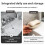 Creative Bathroom Soap Dish with Simple Tray-Beige Oval 2