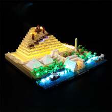 LED Light Kit for 21058 Pyramid of Giza, Realistic Illumination DIY Lighting Set
