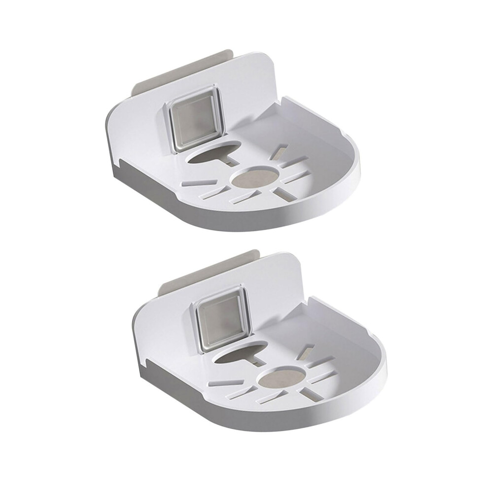 Security Camera Wall Mount Clear No Drill Adhesive Holder Indoor Easy Removal Compact Design 2Pcs 9455672891493