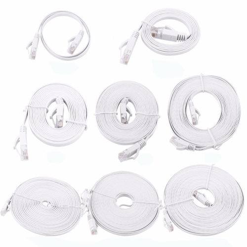 High Speed CAT6 Ethernet Cable 15m 20m Flat LAN Network UTP Patch Cable for PC 2