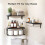 Sturdy Floating Shelves With Metal Support For Bathroom 3
