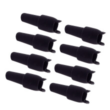 Packung mit 8 Premium-Silikonstopfen. Effiziente-Schwarz