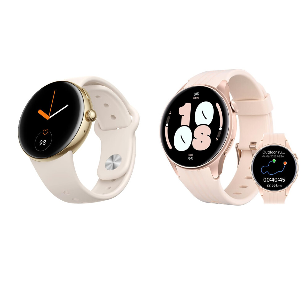 2Pack Amoled Smartwatch 1.32 Inch Round Display With Bluetooth Calling And Health Tracking 9455672892353