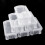 Small Plastic Storage Box 6 Pack Clear Stackable Organizer with Lid for Jewelry Beads Crafts 1