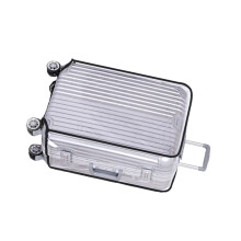 Transparent Luggage Cover for Trolley Suitcase Dust Scratch Protection with Adhesive Bottom