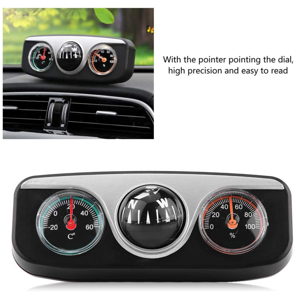 Multi Functional Car Dash Mount Gps Compass Thermometer Hygrometer 104*43*37Mm 8481390123159