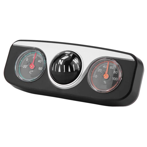 Multi Functional Car Dash Mount GPS Compass Thermometer Hygrometer 104*43*37mm 1
