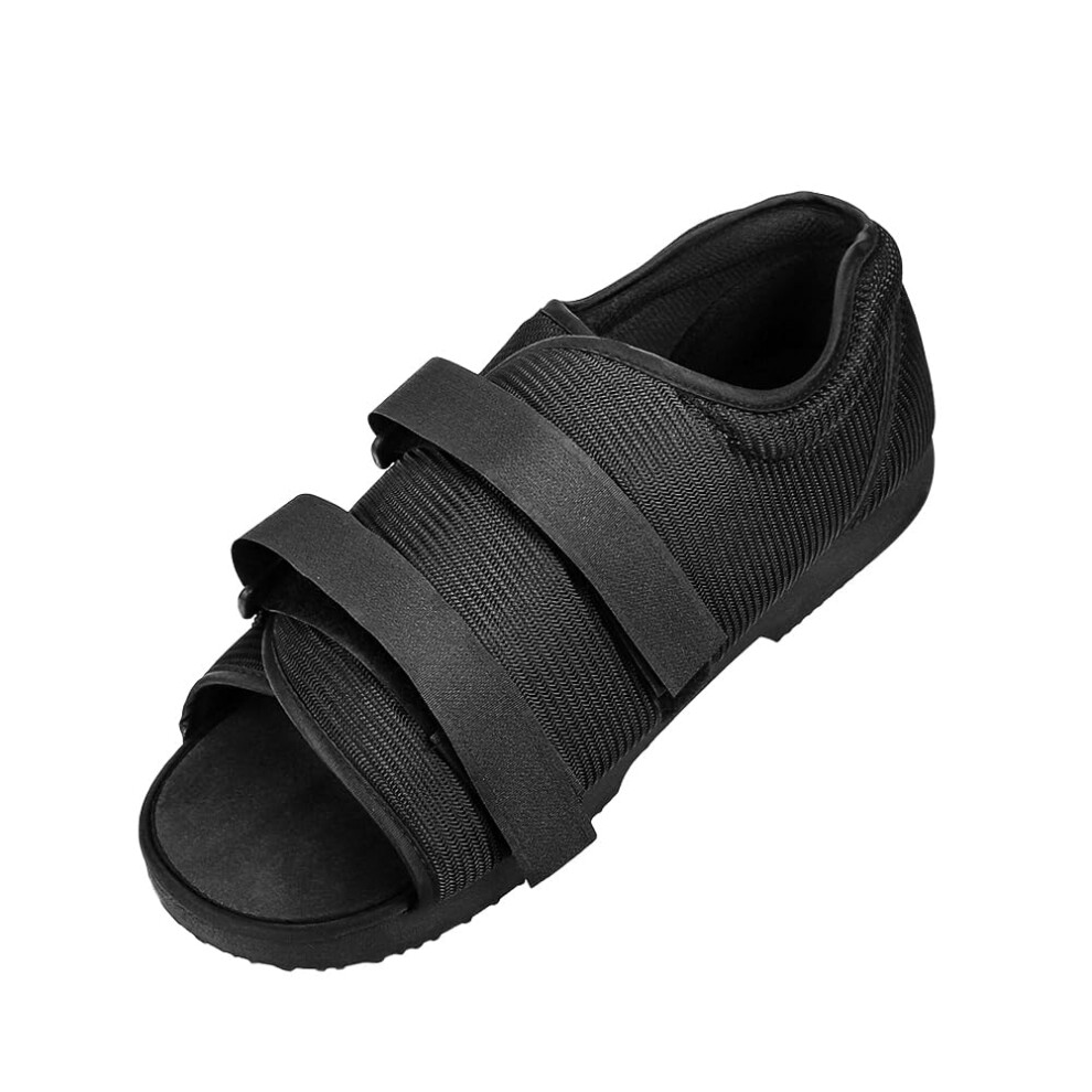 Post Op Shoe with SemiRigid Support for Broken Toe and Foot Surgery Recovery, Adjustable Fit