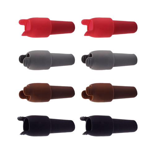 Pack Of 8 Nonslip Wine Corks Ergonomic Handle-Mixed colors