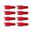 Pack Of 8 User Friendly Silicone Corks Multiple Color-Red 1