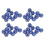 40pcs Polyhedral Dice Clear Numbers Waterproof Prevent Oxidation 12 Sided Dice Set for Game Teaching Blue 1