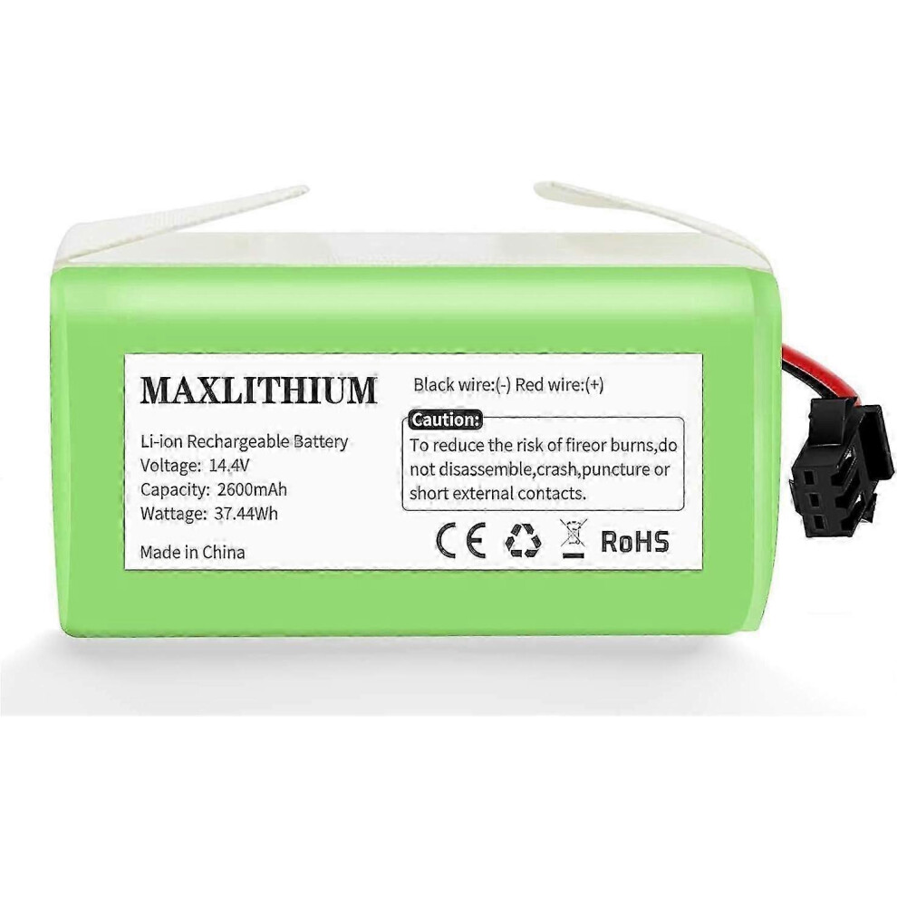 14.4V 2600Mah Battery Compatible With Eufy Robovac G10 G20 G30 G35,Ecovacs Deebot N79 N79s,Tesvor X500 Tiaogg-Zs 9122581533096