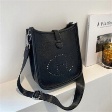 Spring Fashion Ladies Solid Color Simple Small Square Bag Texture Single Shoulder Crossbody Pu Letter Street Bag