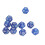 40pcs Polyhedral Dice Clear Numbers Waterproof Prevent Oxidation 12 Sided Dice Set for Game Teaching Blue 2