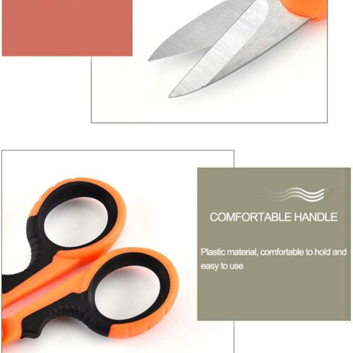 Multifunktionale Kevlar-Glasfaserkabelschere, Elektrikerschere 143 mm 1