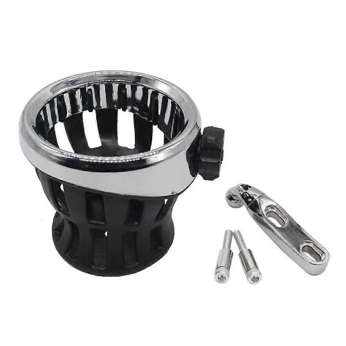 Motorcycle Handlebar Cup Holder compatible with  GL1800 Goldwing Silver